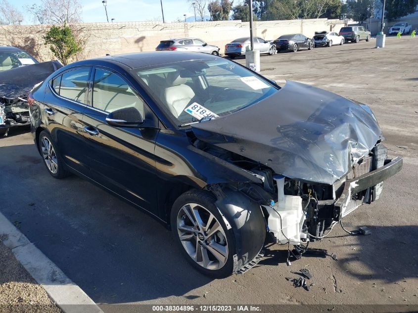 2017 HYUNDAI ELANTRA LIMITED - 5NPD84LF5HH050280