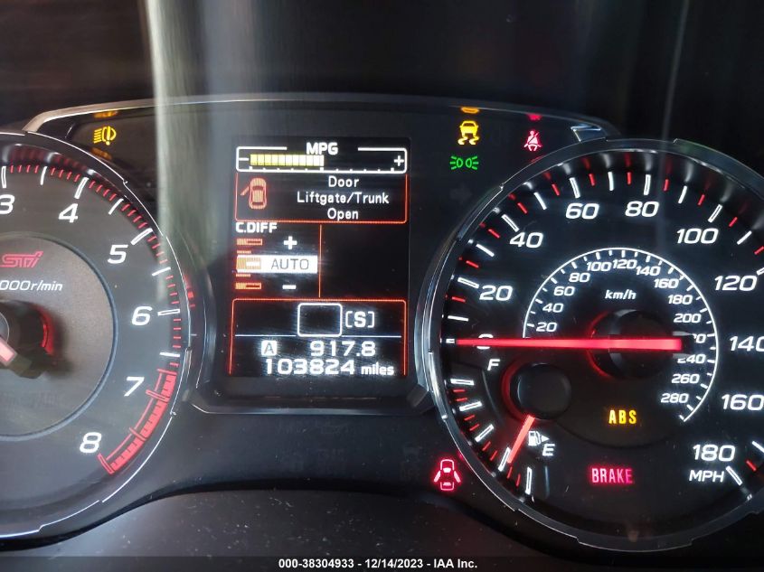 2018 SUBARU WRX STI - JF1VA2M67J9805459