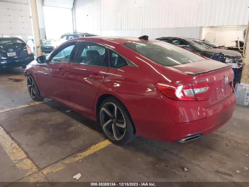 2021 HONDA ACCORD SPORT - 1HGCV1F39MA083614