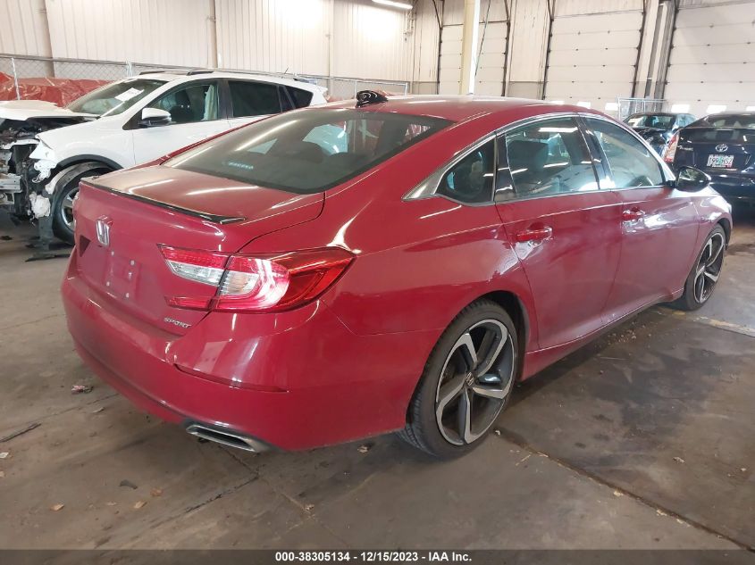 2021 HONDA ACCORD SPORT - 1HGCV1F39MA083614