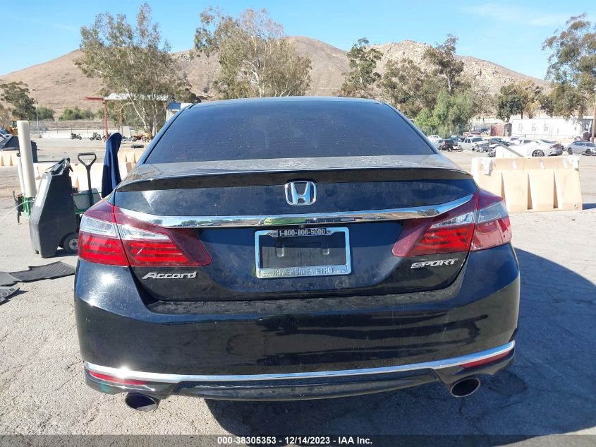2016 HONDA ACCORD SPORT - 1HGCR2F58GA165205