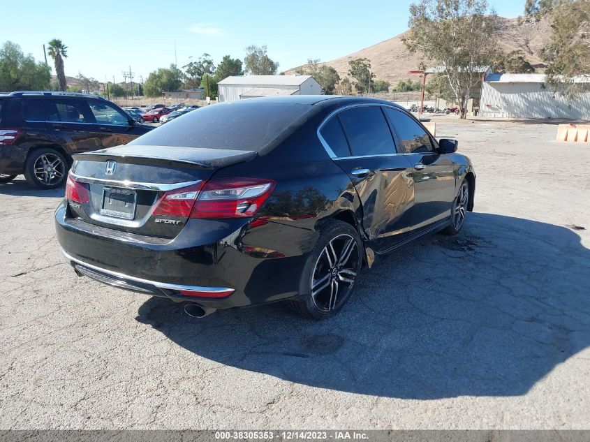 2016 HONDA ACCORD SPORT - 1HGCR2F58GA165205