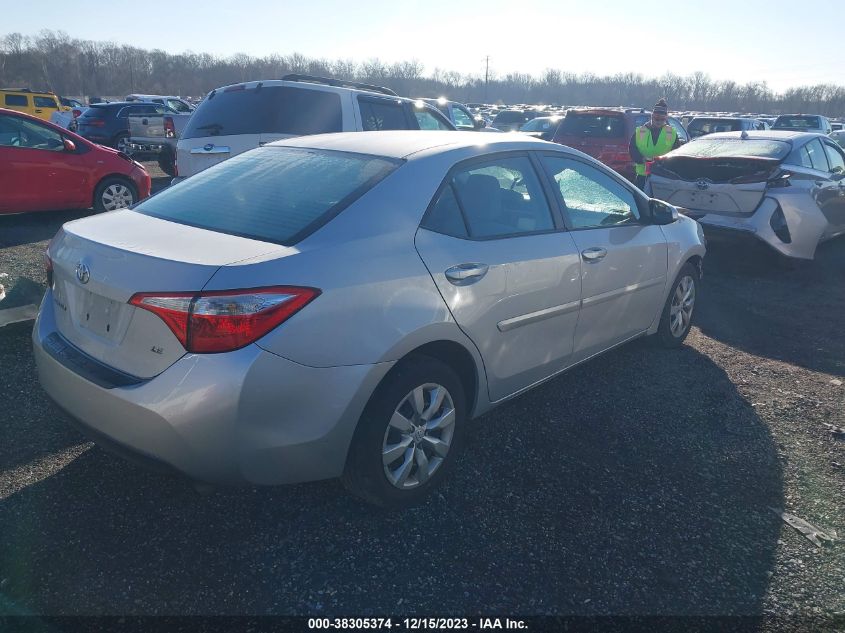 2014 TOYOTA COROLLA L/LE/LE PLS/PRM/S/S PLS - 2T1BURHEXEC162412