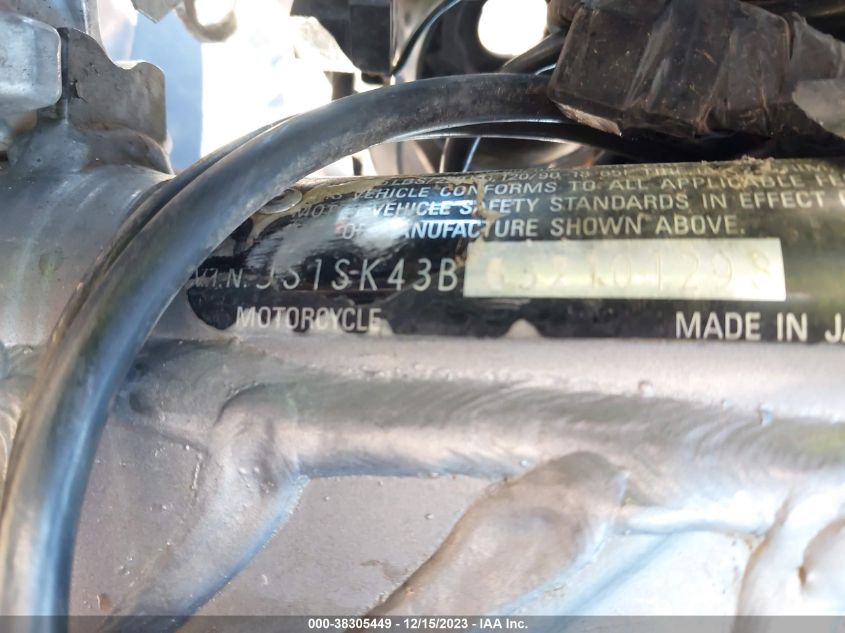 2003 KAWASAKI KLX400 A - JS1SK43B332101298