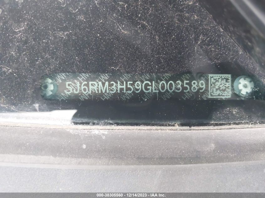 2016 HONDA CR-V EX - 5J6RM3H59GL003589