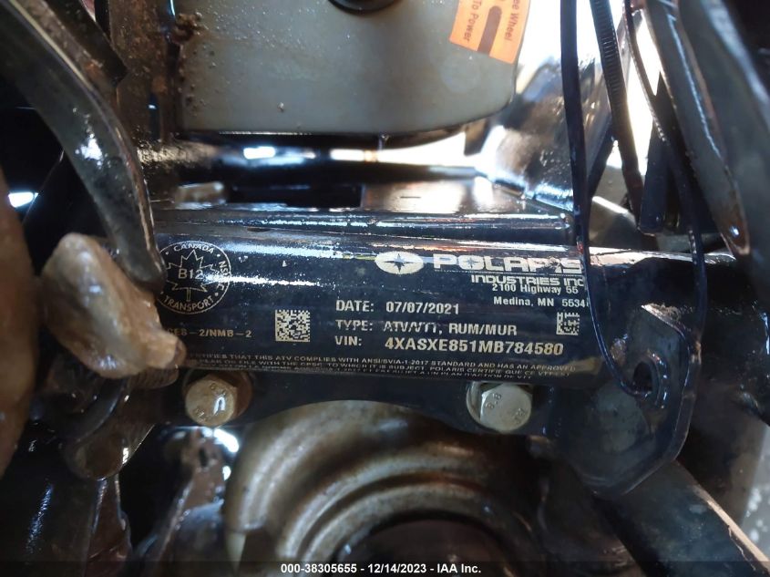 2021 POLARIS SPORTSMAN 850 PREMIUM - 4XASXE851MB784580