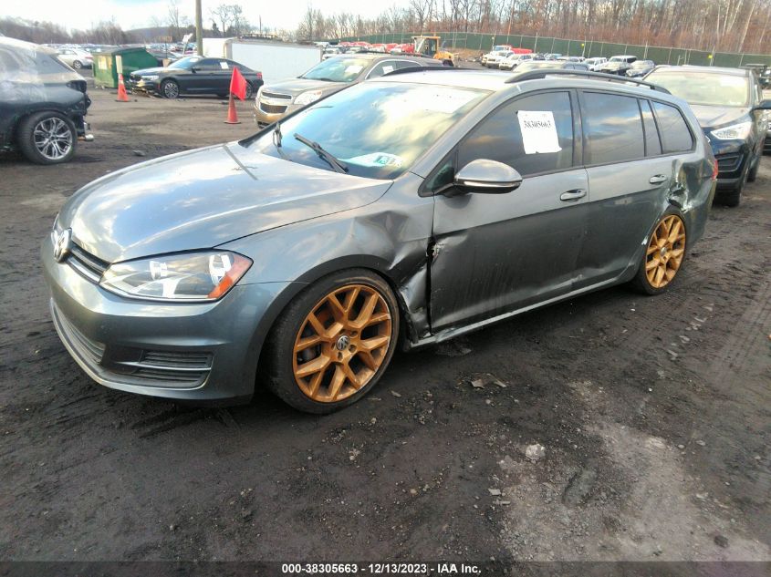 2016 VOLKSWAGEN GOLF SPORTWAGEN TSI S 4-DOOR - 3VWA17AU2GM512679