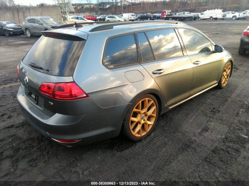 2016 VOLKSWAGEN GOLF SPORTWAGEN TSI S 4-DOOR - 3VWA17AU2GM512679