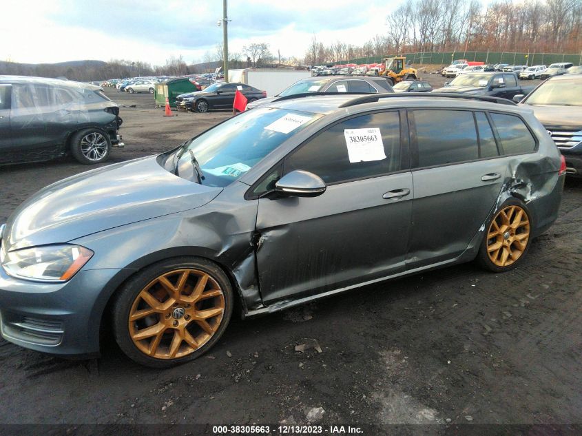 2016 VOLKSWAGEN GOLF SPORTWAGEN TSI S 4-DOOR - 3VWA17AU2GM512679