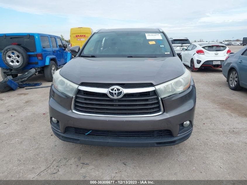 2016 TOYOTA HIGHLANDER XLE V6 - 5TDJKRFH1GS301786