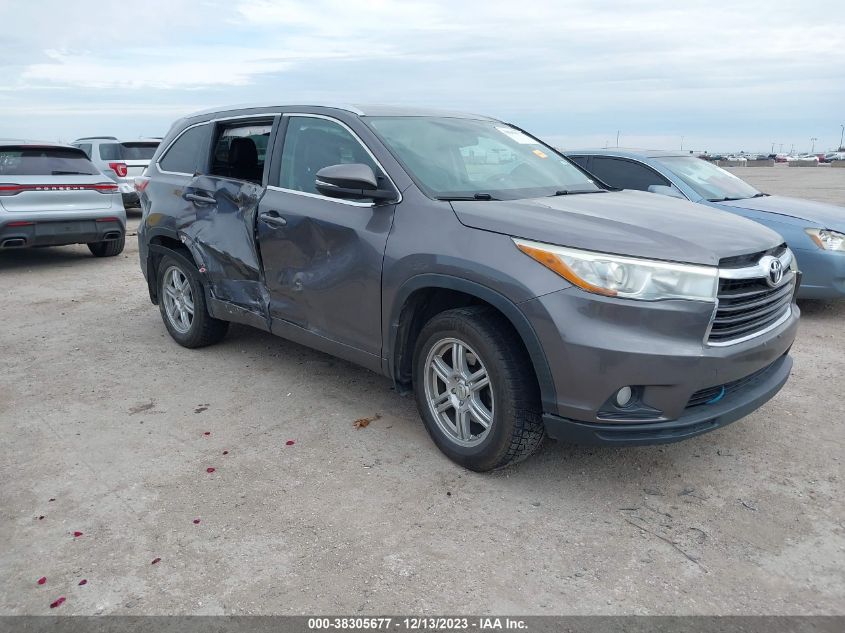 2016 TOYOTA HIGHLANDER XLE V6 - 5TDJKRFH1GS301786