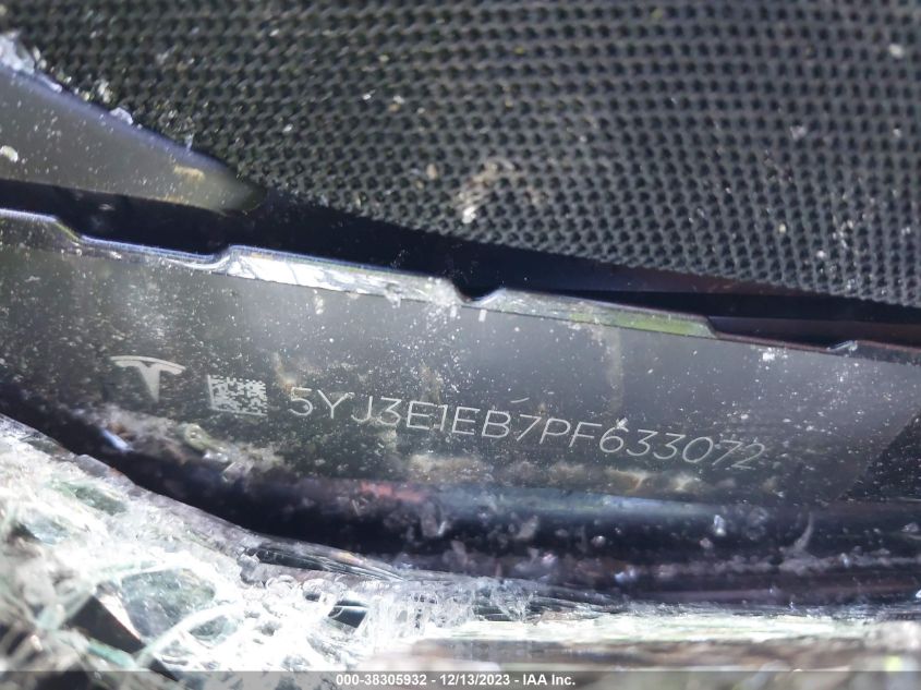 2023 TESLA MODEL 3 - 5YJ3E1EB7PF633072