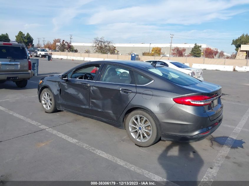 2017 FORD FUSION SE - 3FA6P0HD1HR343835