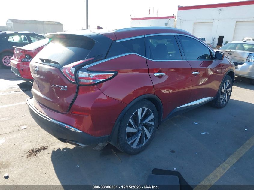 2016 NISSAN MURANO PLATINUM - 5N1AZ2MHXGN119284