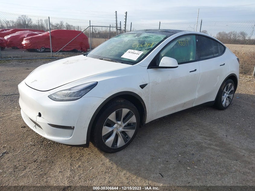 VIN 7SAYGAEEXNF514622 2022 TESLA MODEL Y
