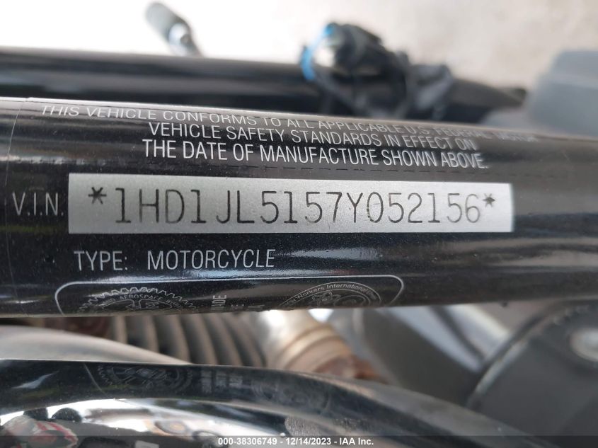 2007 HARLEY-DAVIDSON FXST CUSTOM 1HD1JL5157Y052156