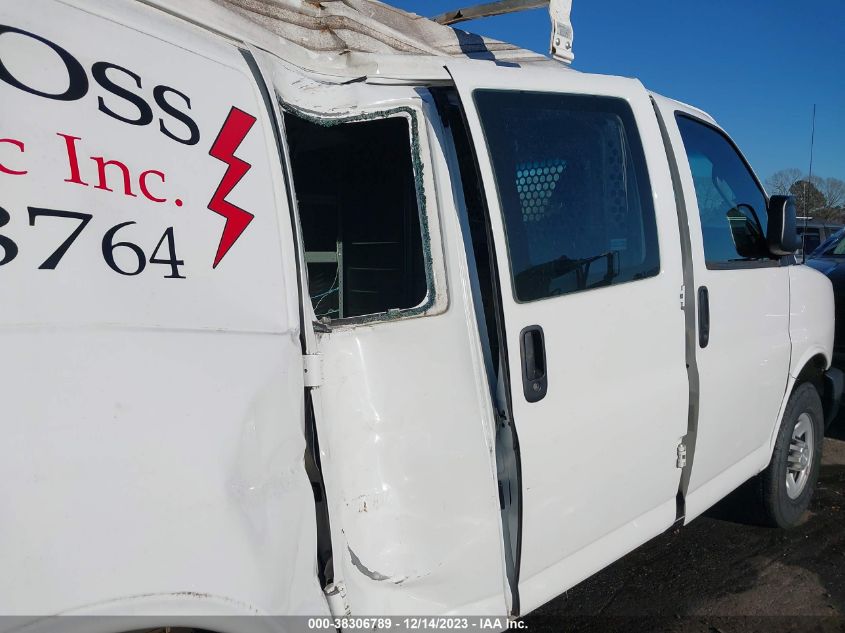 2016 CHEVROLET EXPRESS 2500 WORK VAN 1GCWGAFF7G1272556