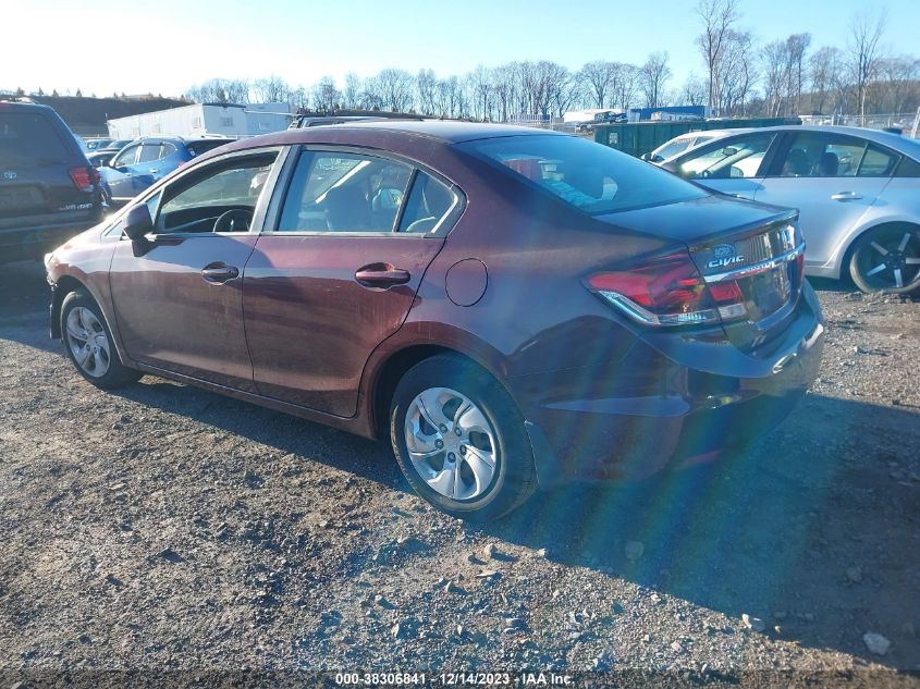 2013 HONDA CIVIC LX - 19XFB2F54DE016685