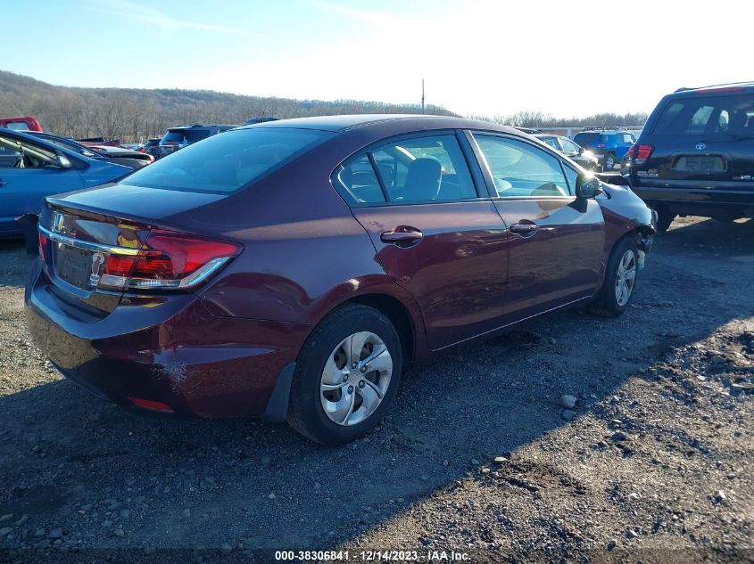 2013 HONDA CIVIC LX - 19XFB2F54DE016685