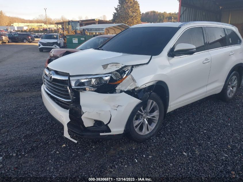2014 TOYOTA HIGHLANDER XLE V6 - 5TDJKRFH3ES034521