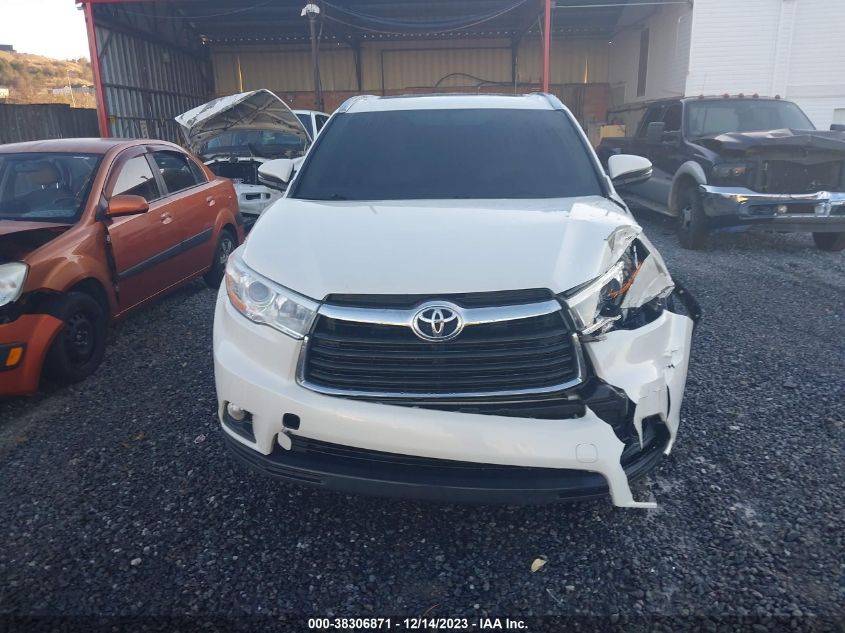 2014 TOYOTA HIGHLANDER XLE V6 - 5TDJKRFH3ES034521