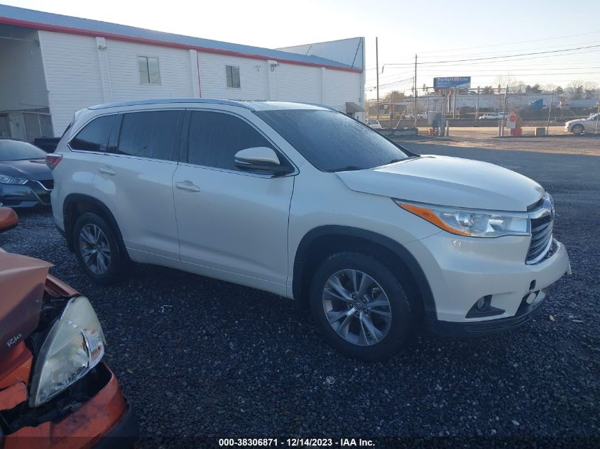 2014 TOYOTA HIGHLANDER XLE V6 - 5TDJKRFH3ES034521