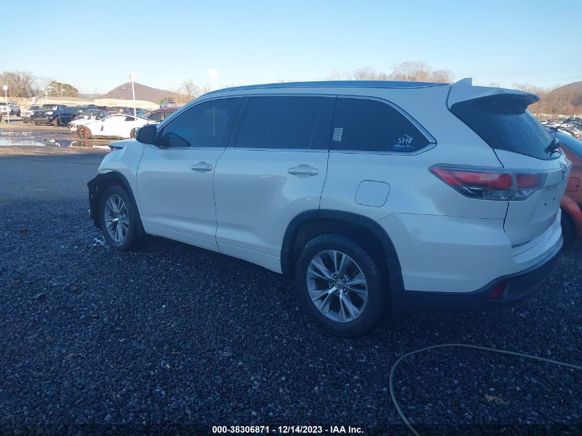 2014 TOYOTA HIGHLANDER XLE V6 - 5TDJKRFH3ES034521