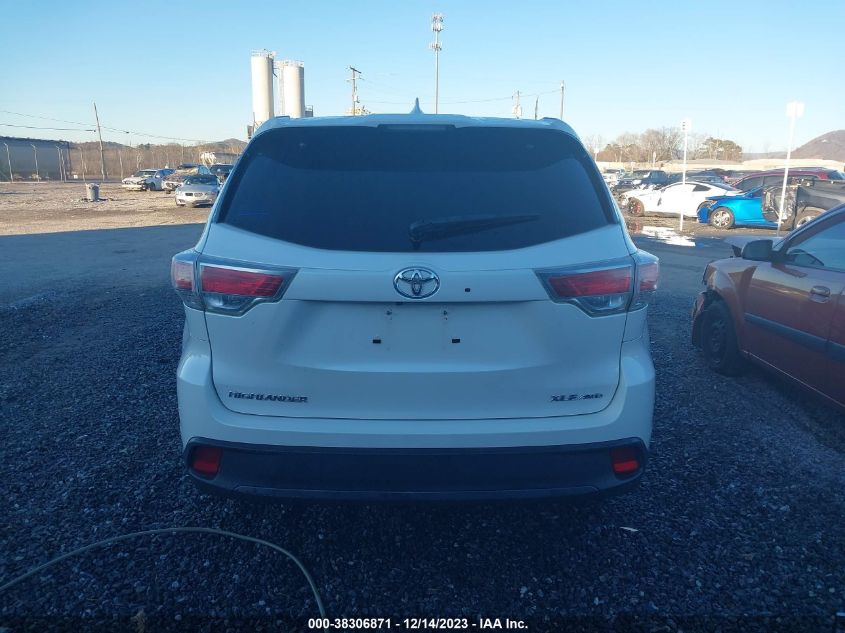 2014 TOYOTA HIGHLANDER XLE V6 - 5TDJKRFH3ES034521