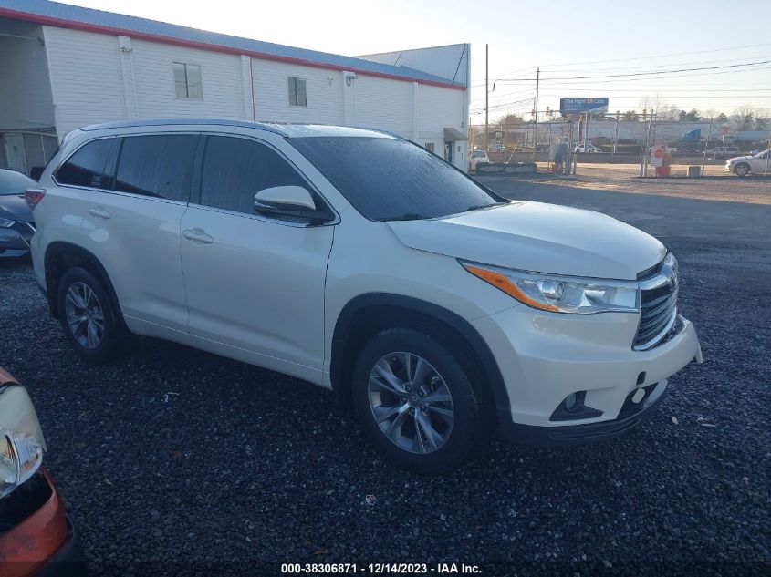 2014 TOYOTA HIGHLANDER XLE V6 - 5TDJKRFH3ES034521