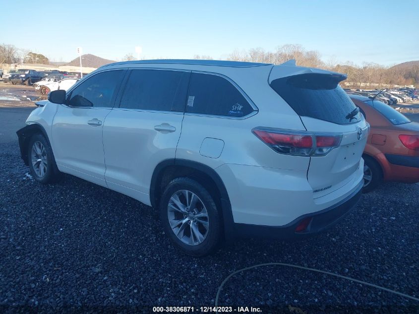 2014 TOYOTA HIGHLANDER XLE V6 - 5TDJKRFH3ES034521