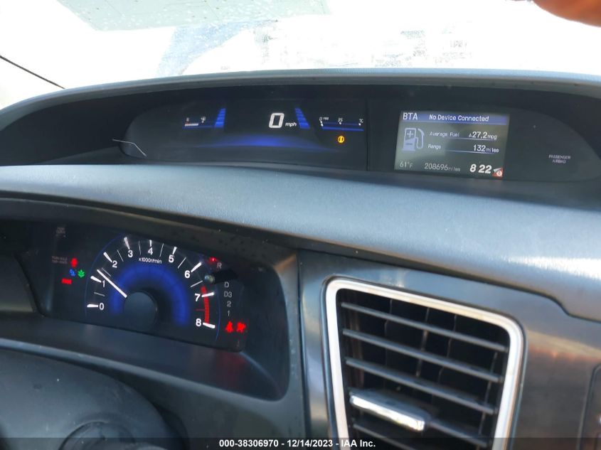 2013 HONDA CIVIC EX - 19XFB2F85DE287023