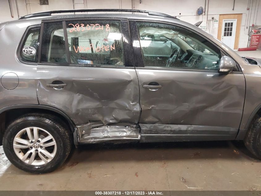 2016 VOLKSWAGEN TIGUAN S - WVGBV7AX2GW032756