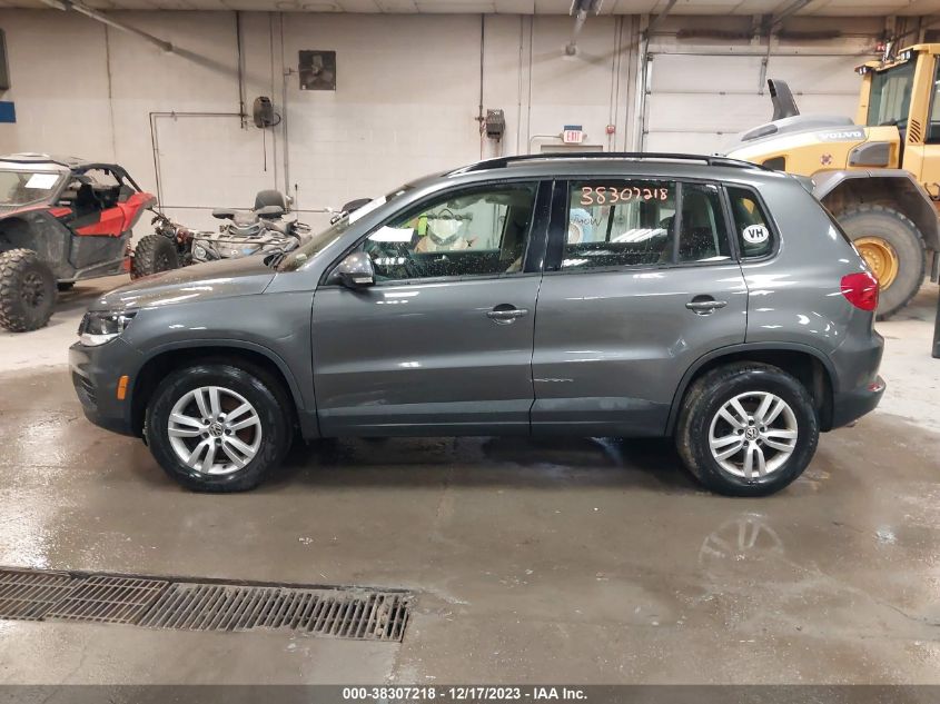 2016 VOLKSWAGEN TIGUAN S - WVGBV7AX2GW032756