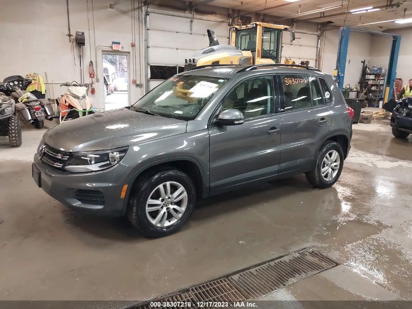 2016 VOLKSWAGEN TIGUAN S - WVGBV7AX2GW032756