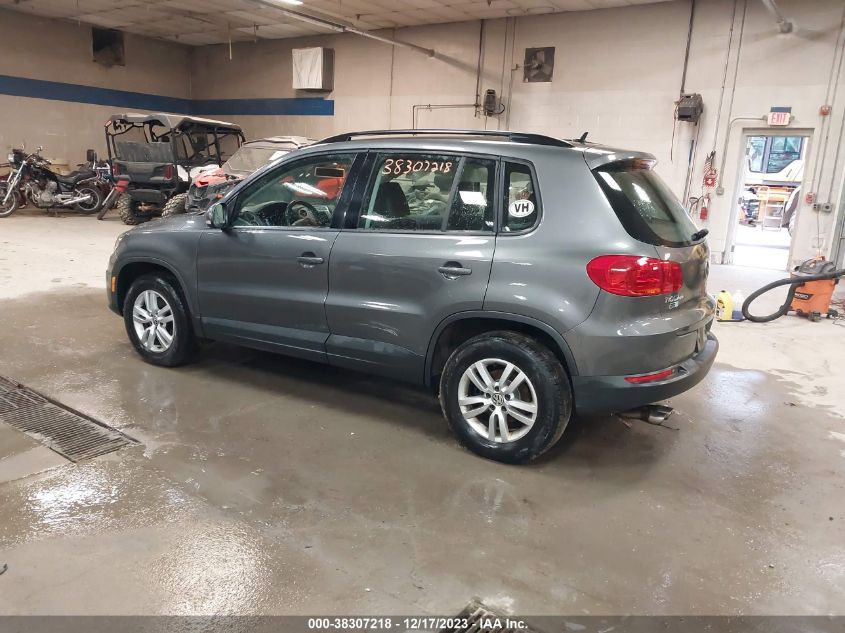 2016 VOLKSWAGEN TIGUAN S - WVGBV7AX2GW032756