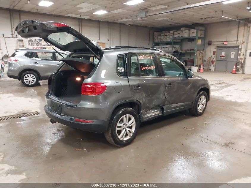 2016 VOLKSWAGEN TIGUAN S - WVGBV7AX2GW032756