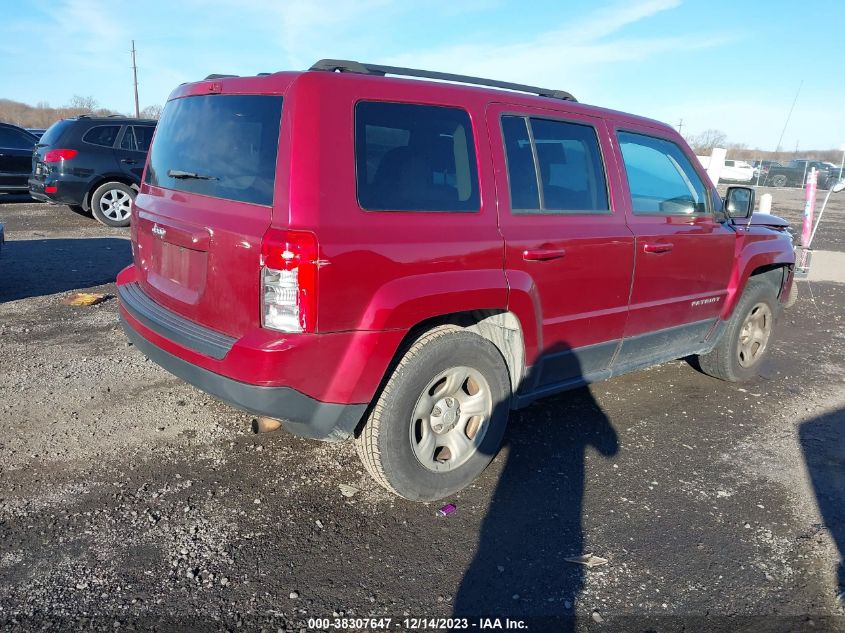2017 JEEP PATRIOT SPORT FWD - 1C4NJPBAXHD116280