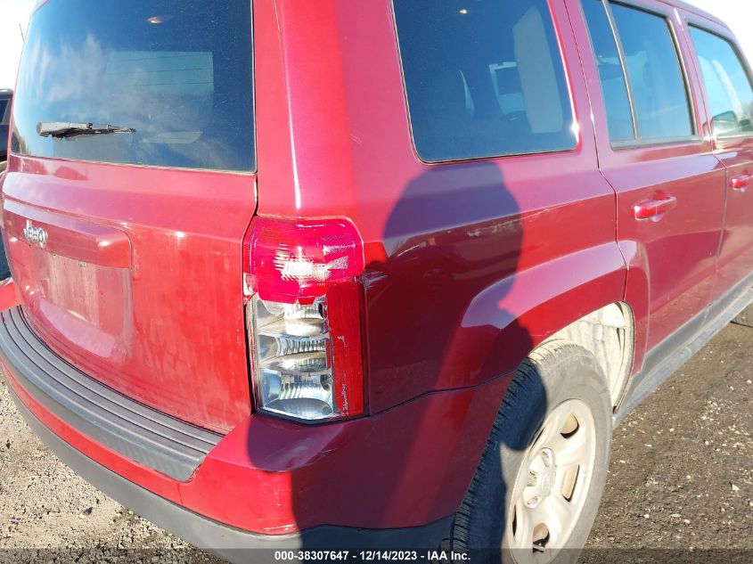 2017 JEEP PATRIOT SPORT FWD - 1C4NJPBAXHD116280