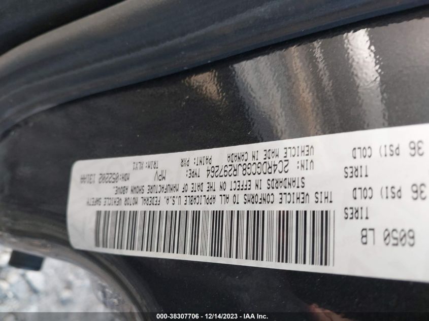 2018 DODGE GRAND CARAVAN SXT - 2C4RDGCG8JR297264
