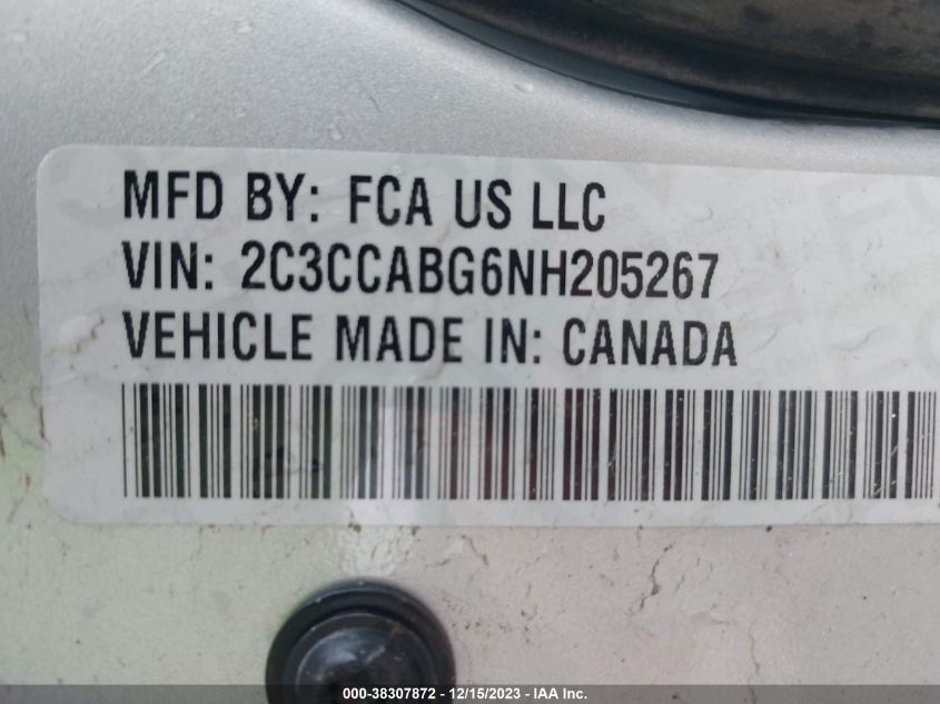 2022 CHRYSLER 300 S - 2C3CCABG6NH205267