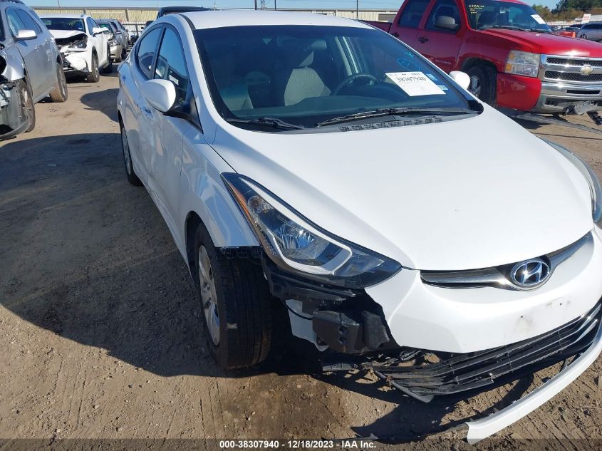 2016 HYUNDAI ELANTRA SE - 5NPDH4AE6GH777159