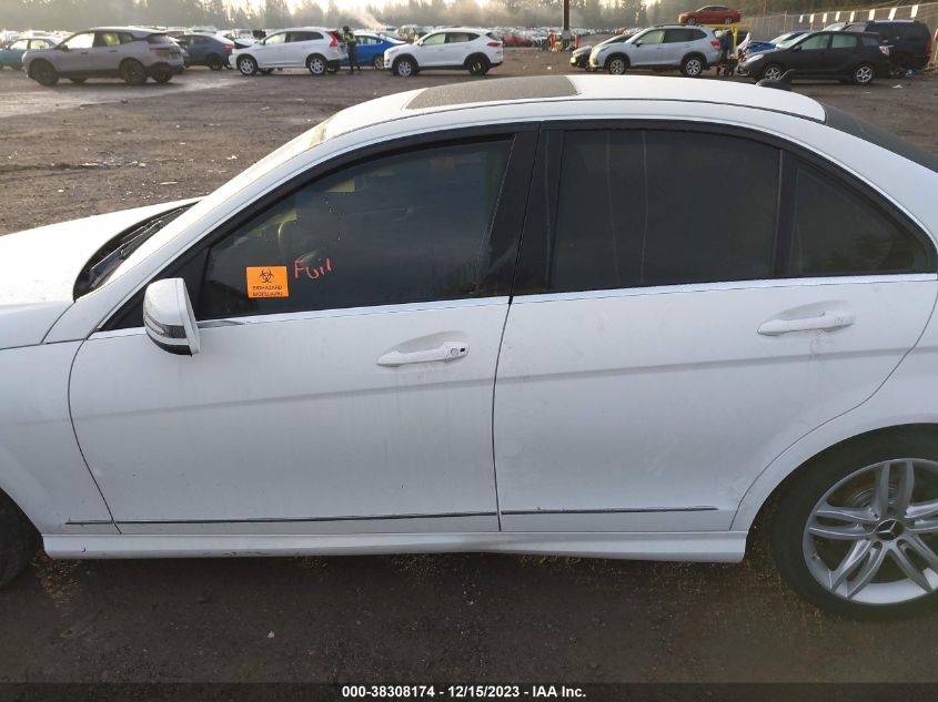 2013 MERCEDES-BENZ C 300 LUXURY 4MATIC/SPORT 4MATIC - WDDGF8AB2DR258555
