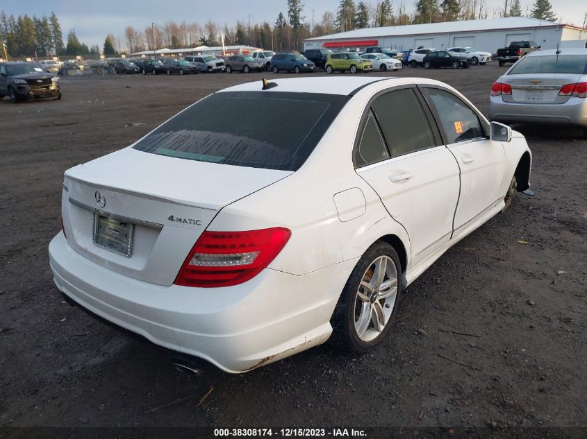 2013 MERCEDES-BENZ C 300 LUXURY 4MATIC/SPORT 4MATIC - WDDGF8AB2DR258555