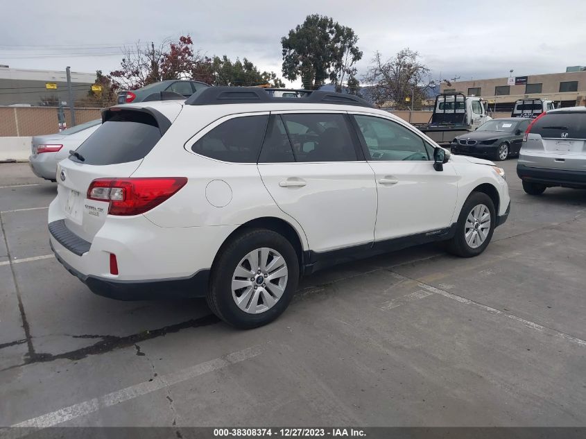 2017 SUBARU OUTBACK 2.5I PREMIUM - 4S4BSAFCXH3431008