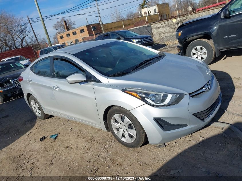 2016 HYUNDAI ELANTRA SE - 5NPDH4AE7GH786887