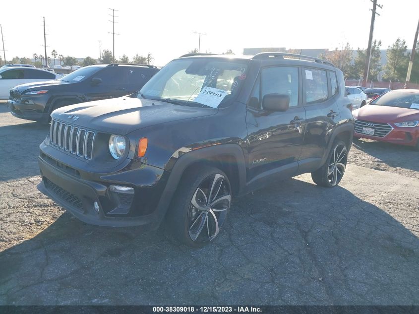 VIN ZACNJDB12NPN72055 2022 JEEP RENEGADE LATITUDE 4X4