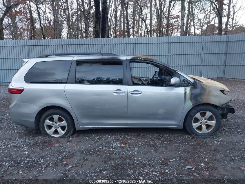 2015 TOYOTA SIENNA LE 8 PASSENGER - 5TDKK3DCXFS550126