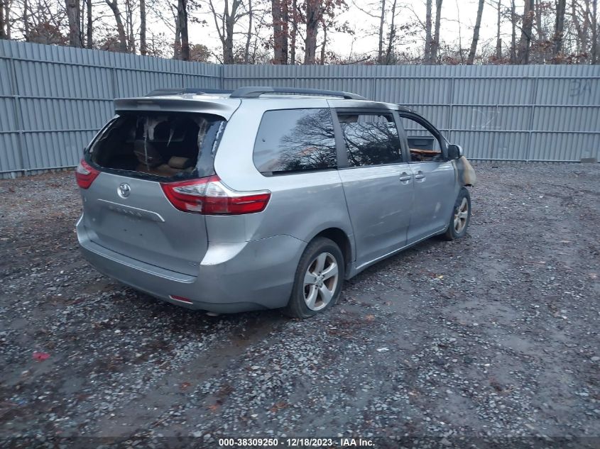 2015 TOYOTA SIENNA LE 8 PASSENGER - 5TDKK3DCXFS550126