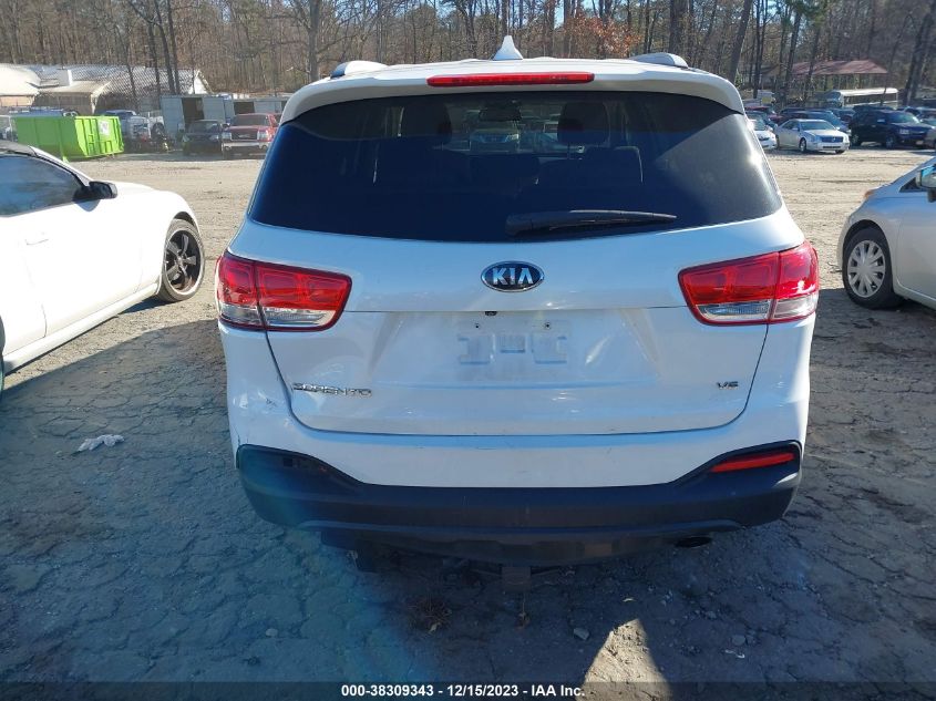 2016 KIA SORENTO 3.3L LX - 5XYPG4A51GG007183