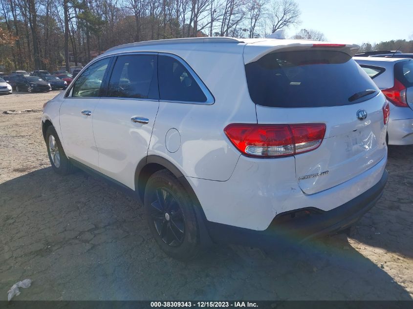 2016 KIA SORENTO 3.3L LX - 5XYPG4A51GG007183